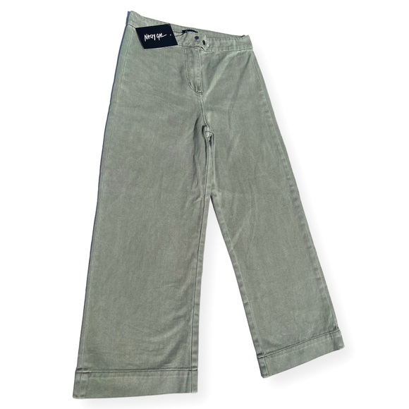 NastyGal Culotte FITS 6-8, Travel Far n Wide style, Khaki (Sage Green) 12EU - Picture 2 of 11